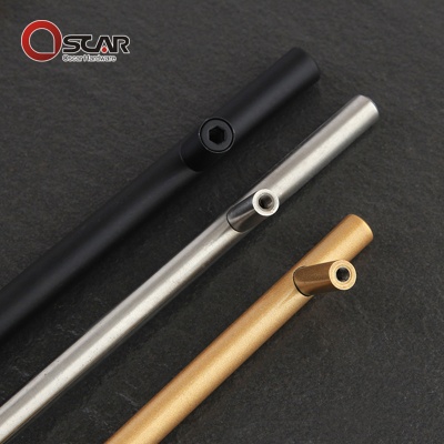 不锈钢柜门小拉手 欧式酒柜橱柜门把手 加长圆管现代简约抽屉拉手