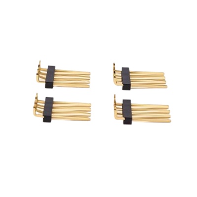 工厂直销排针2.54间距四排三排排针90度非标定制直针连接器公母