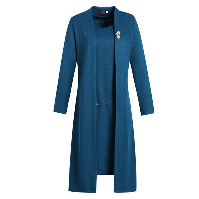 2025年中年气质两件套连衣裙结婚妈妈高贵中老年女婚礼喜服春秋装