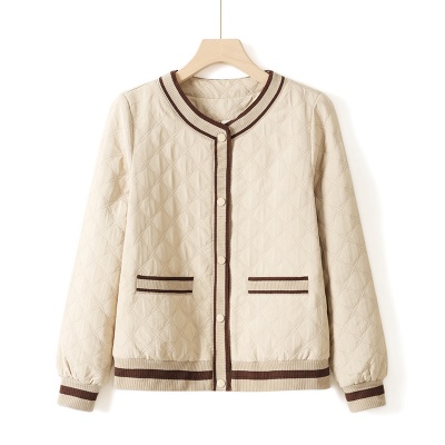 2025年春秋年轻妈妈中年女装短款夹克上衣中老年秋装洋气时尚外套