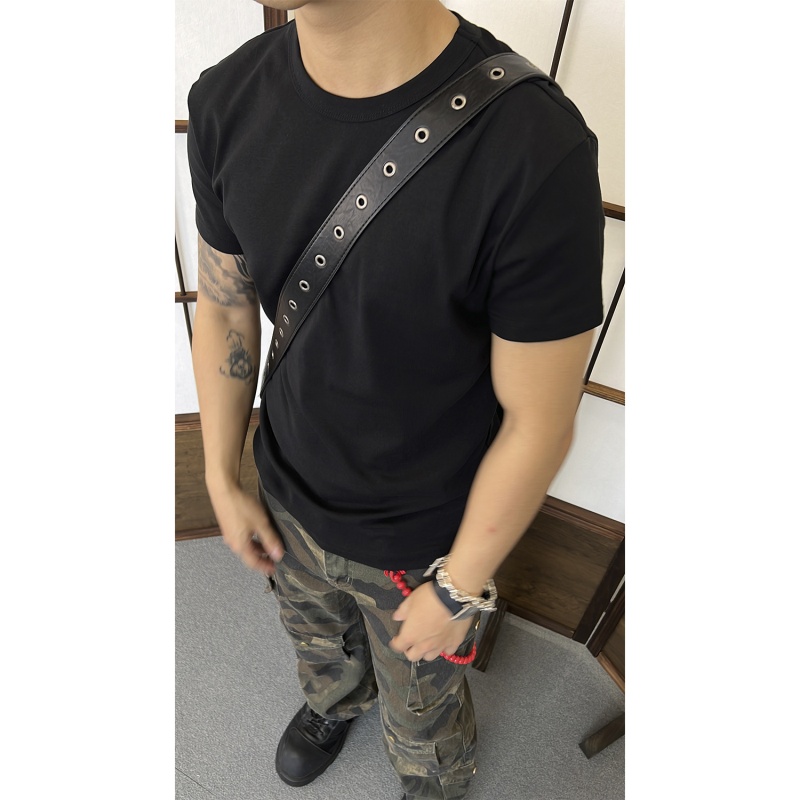 【EME】夏季纯色重磅凉感修身美式运动冰皮休闲百搭基础短袖TEE