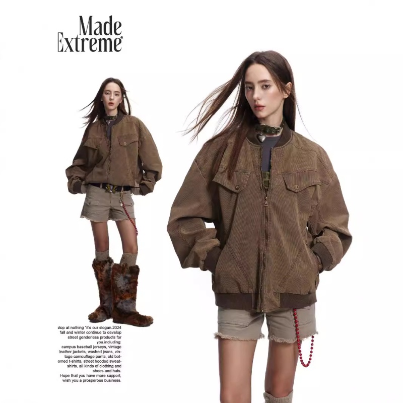 MADEEXTREME 哈灵顿美式复古做旧高级感潮牌cleanfit春秋外套夹克