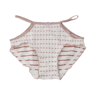 古着费尔岛提花挖空露腰性感时尚中腰内裤个性小肚兜甜欲三角底裤