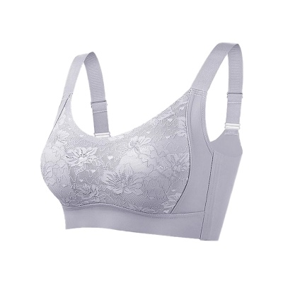 调整型内衣女薄大胸显小聚拢收副乳提拉防下垂舒适运动文胸罩轻薄